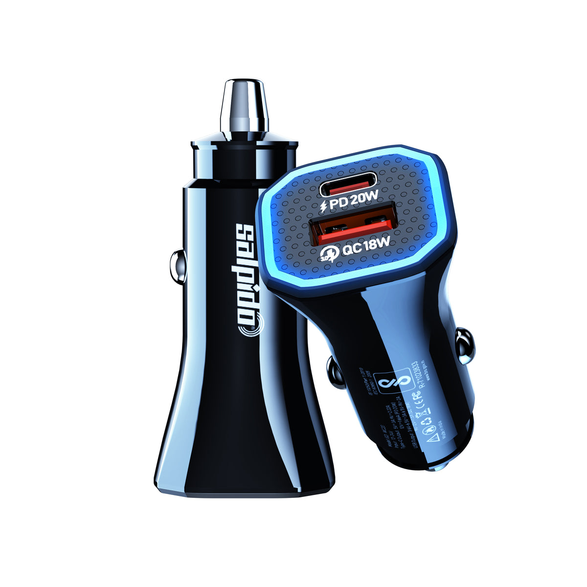 VITOR SERIES 30W LED DUALPOWER CAR CHARGER GD-WC-20