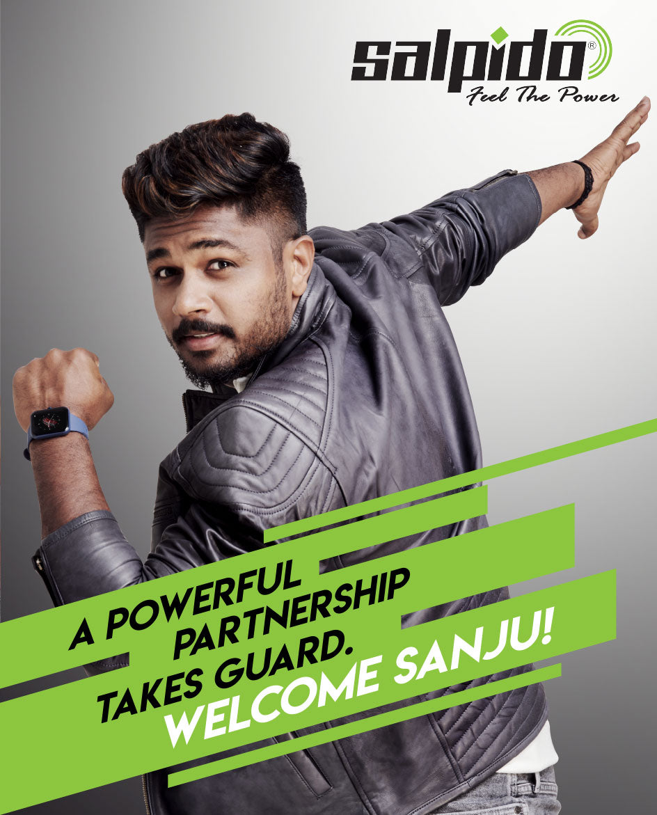 Very excited to welcome Sanju Samson a talented and inspiring individual to Salpido family. Let’s start the Power-Play together and #FeelThePower.