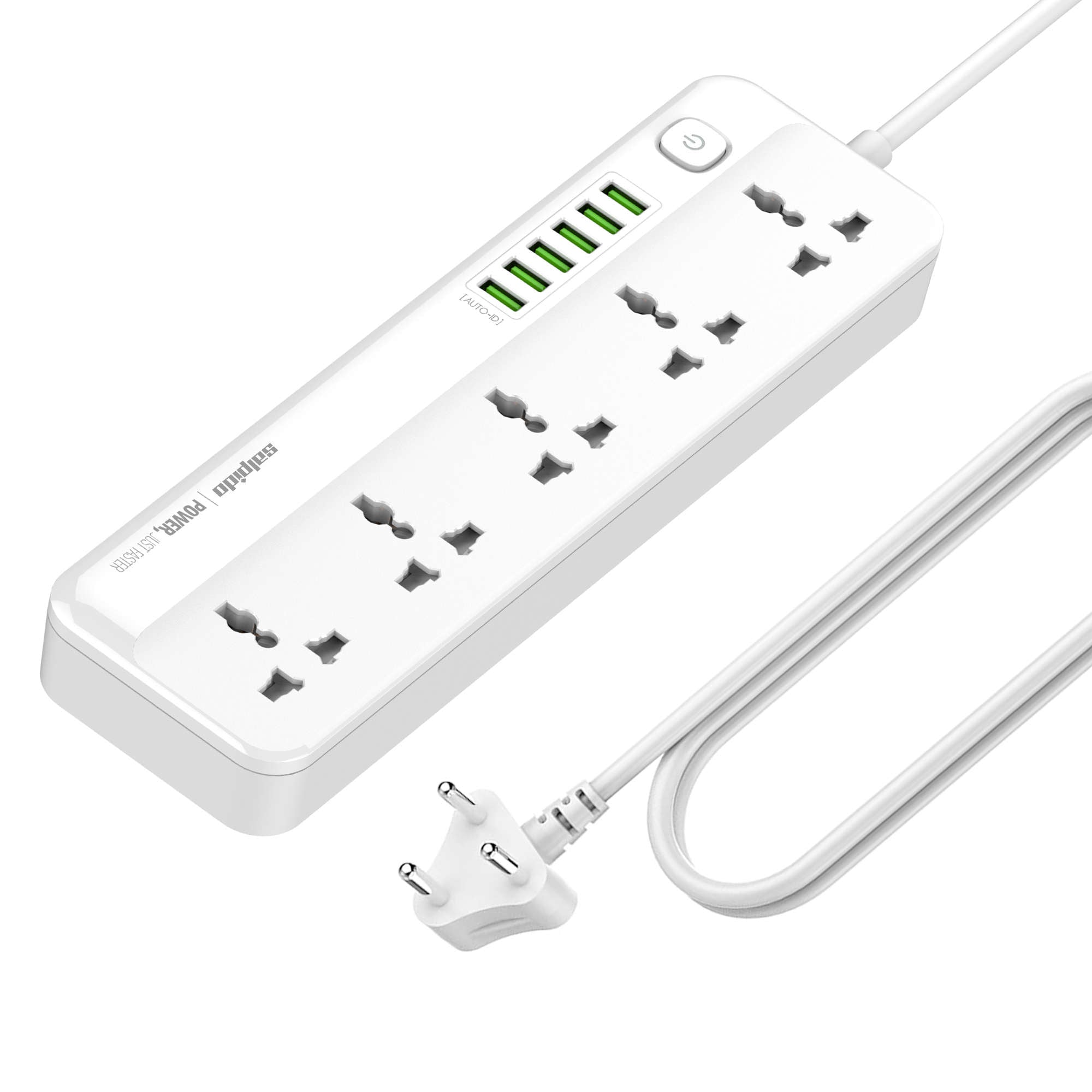 Salpido WC-09 extension board with 5 sockets and 6 USB ports