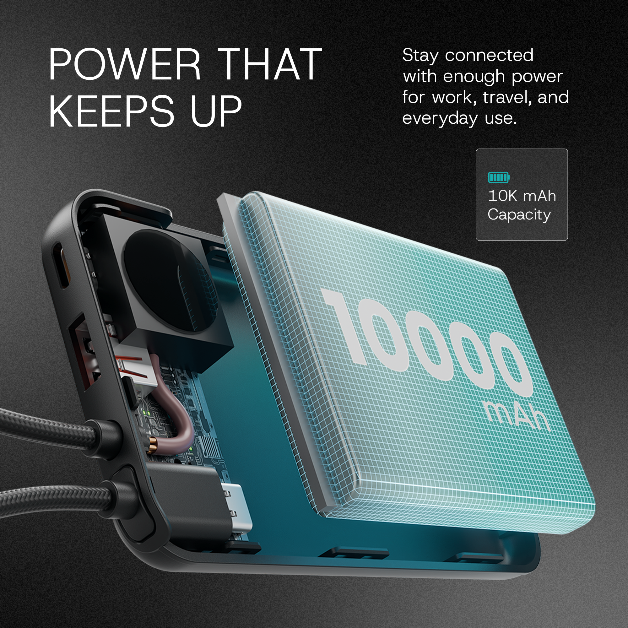 Salpido Powervolt 201 Link 10000mAh battery capacity