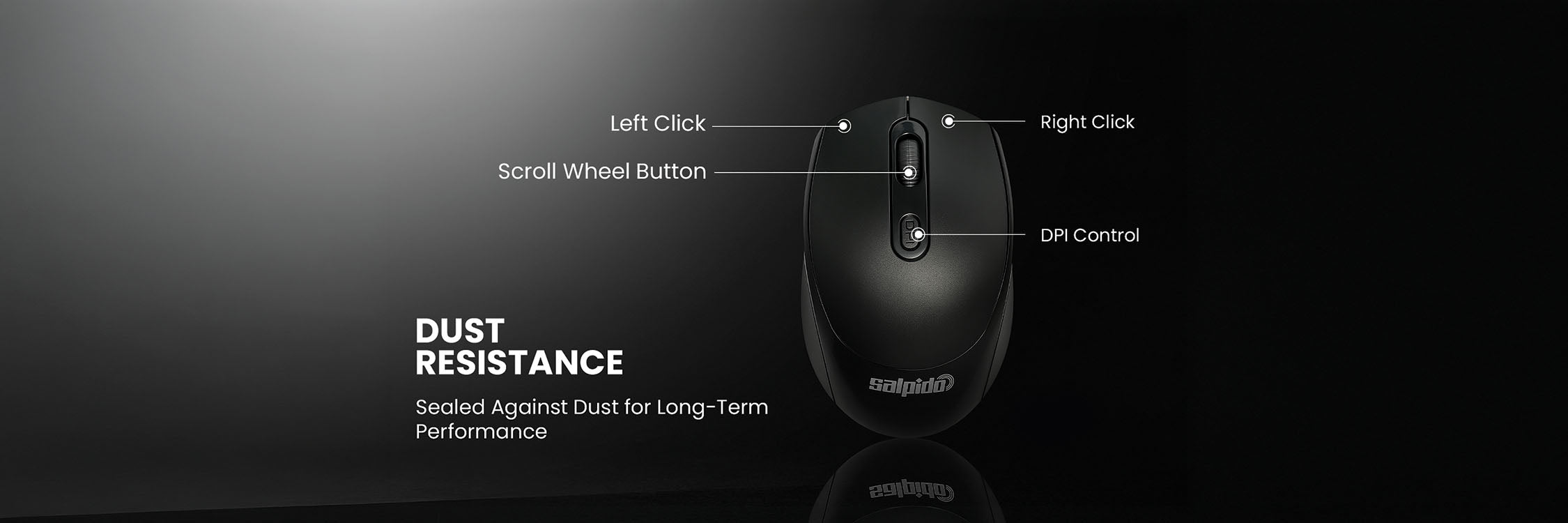 Salpido SAL-BTM4 — Wireless Bluetooth Mouse desktop A+ image 2