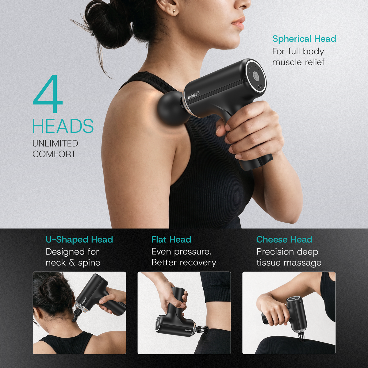 Salpido MG05 Massage Gun – 6-Speed 25W Deep Tissue Muscle Massager