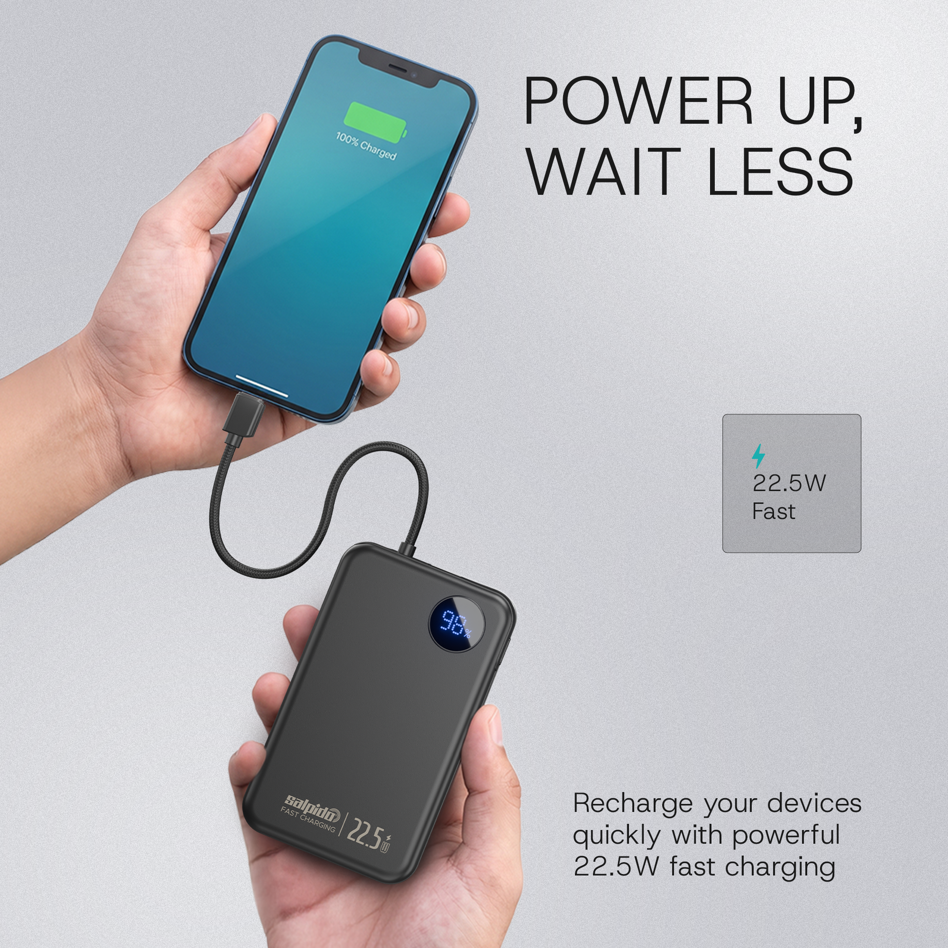 Salpido Powervolt 201 Link built-in Type-C cable