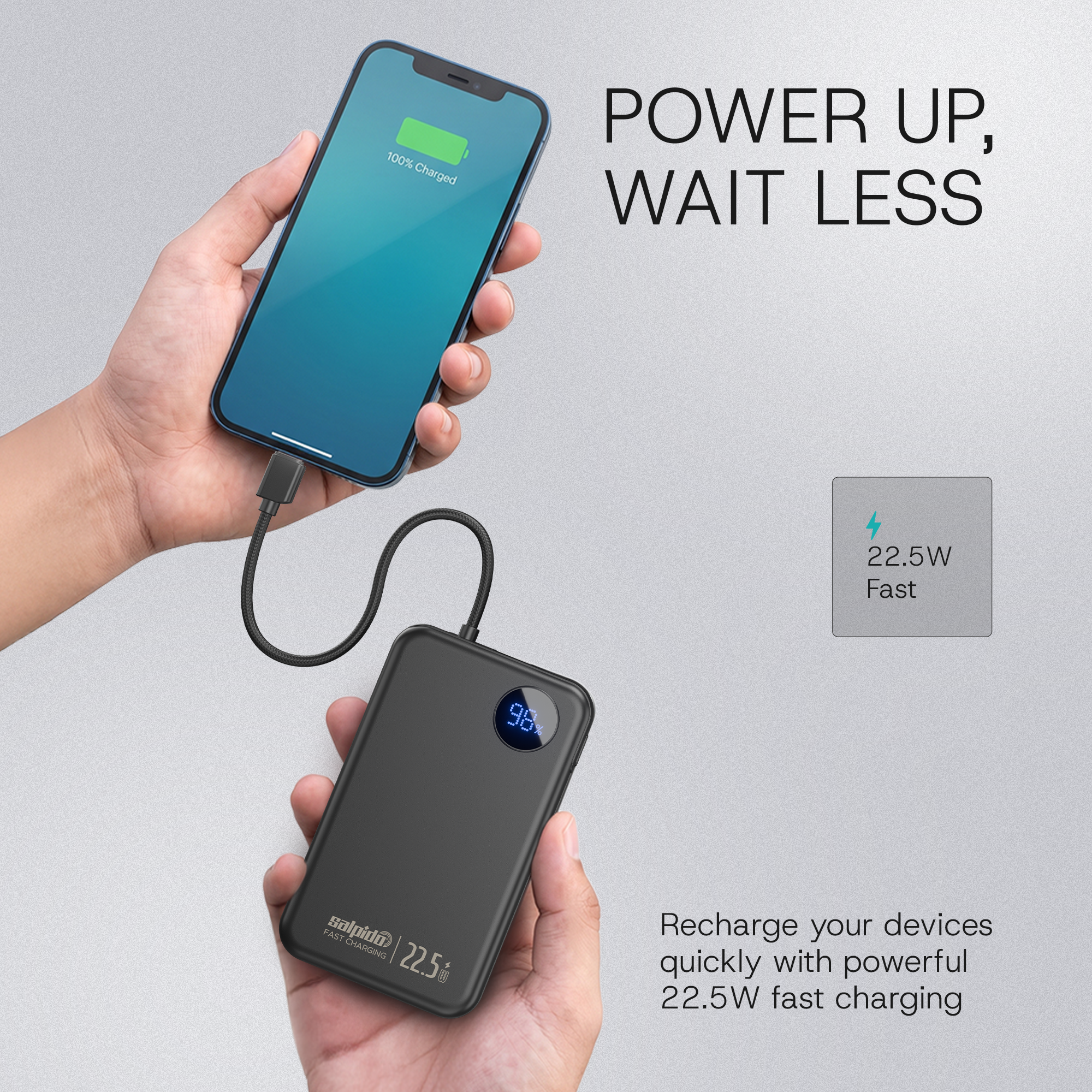 Salpido Powervolt 201 Link built-in Type-C cable