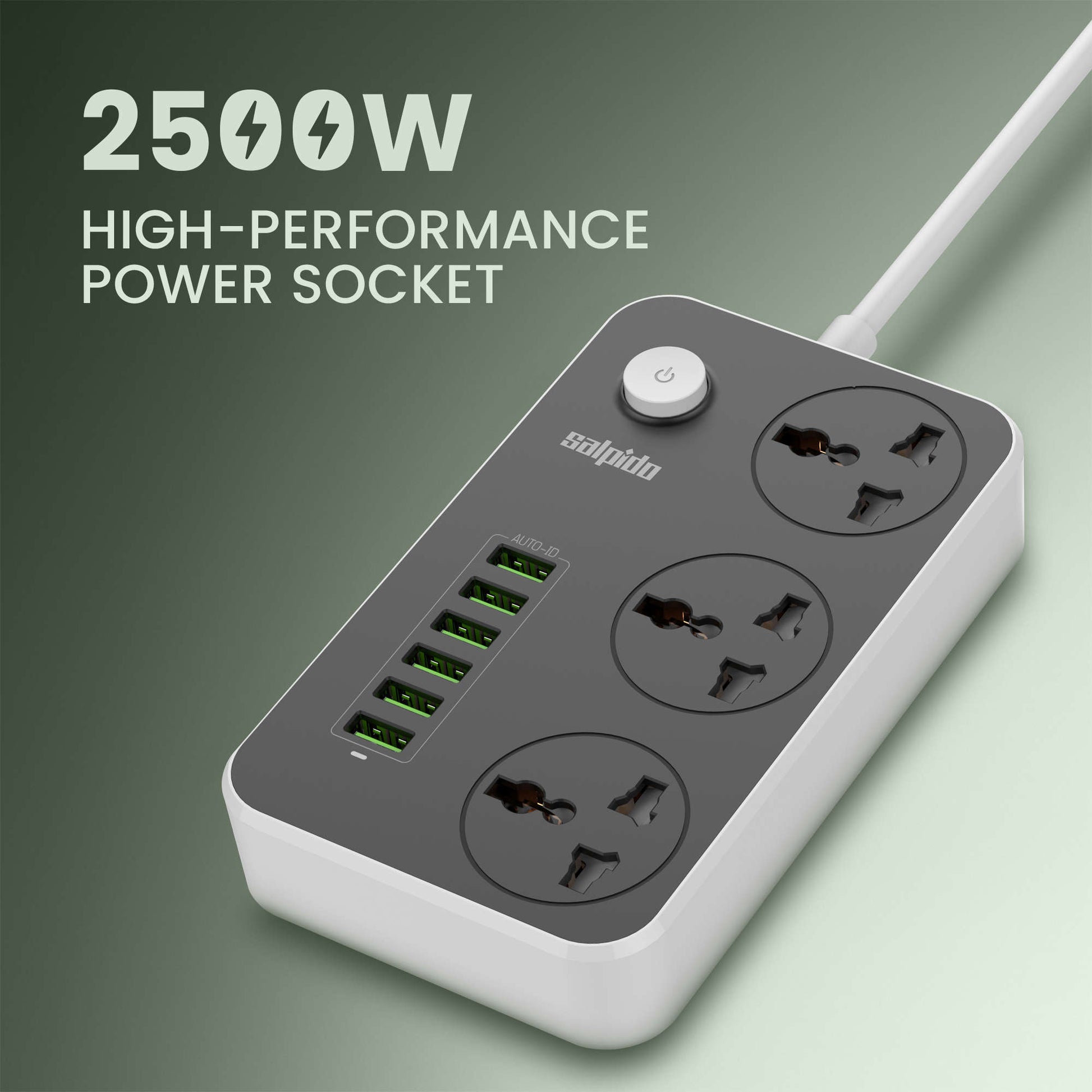 Salpido WC-08 extension board 2500W rating