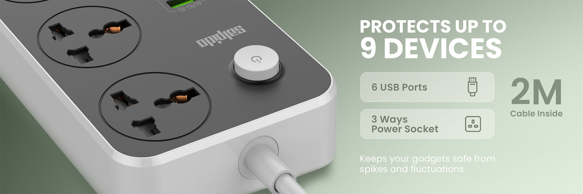 Salpido WC-08 — Extension Board with USB desktop A+ image 3