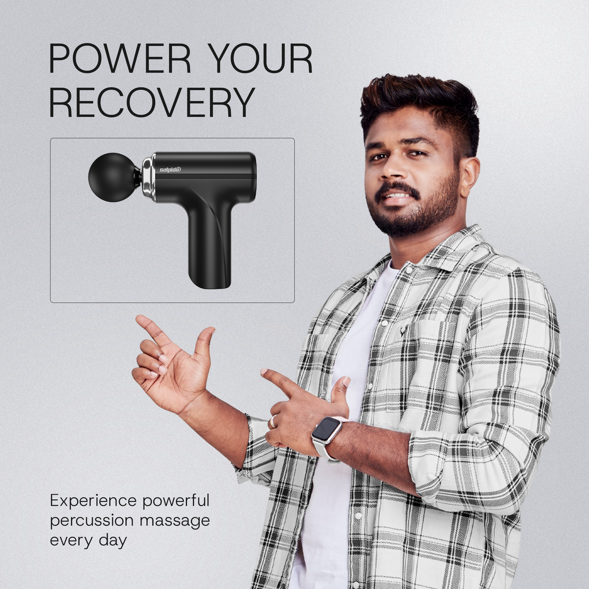 Salpido MG05 Massage Gun – 6-Speed 25W Deep Tissue Muscle Massager