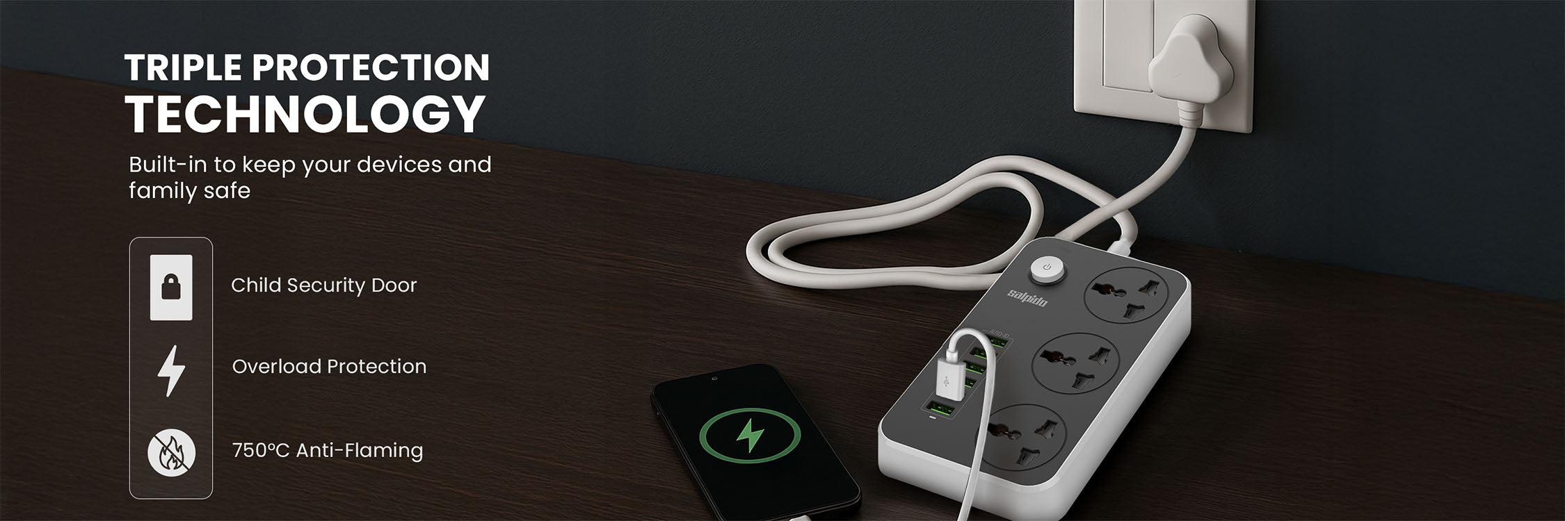 Salpido WC-08 — Extension Board with USB desktop A+ image 5