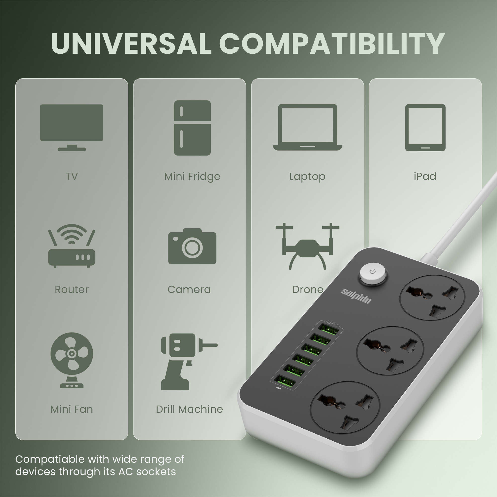 Salpido WC-08 universal plug compatibility
