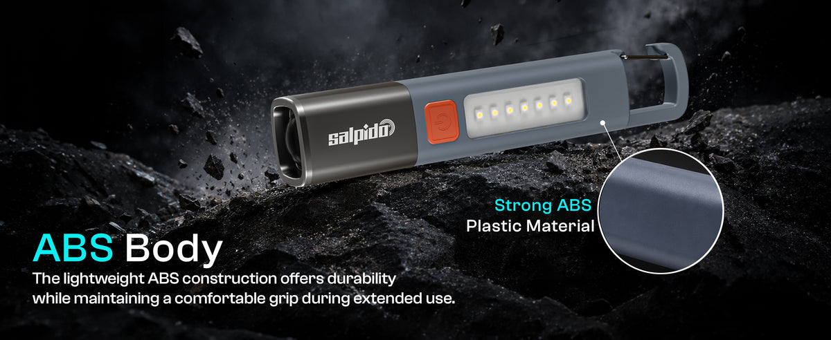 Salpido Vortex FL-03 Rechargeable Dual Light Flashlight – 3 Modes, Type-C desktop A+ image 4