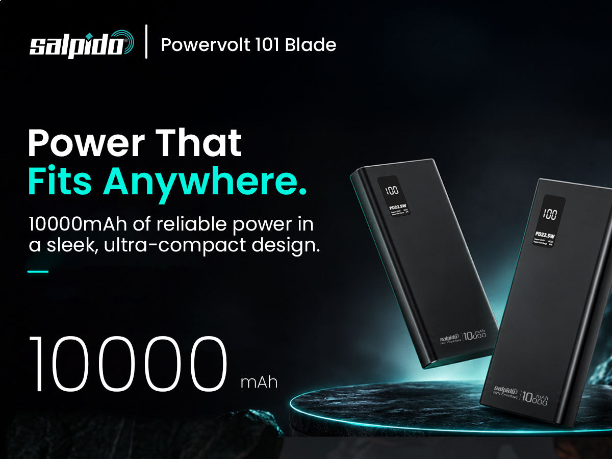 Salpido PowerVolt 101 Blade — 10000mAh Power Bank mobile A+ image 1