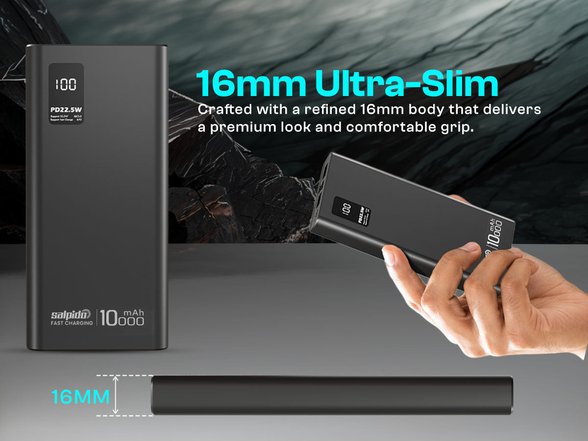 Salpido PowerVolt 101 Blade — 10000mAh Power Bank mobile A+ image 4