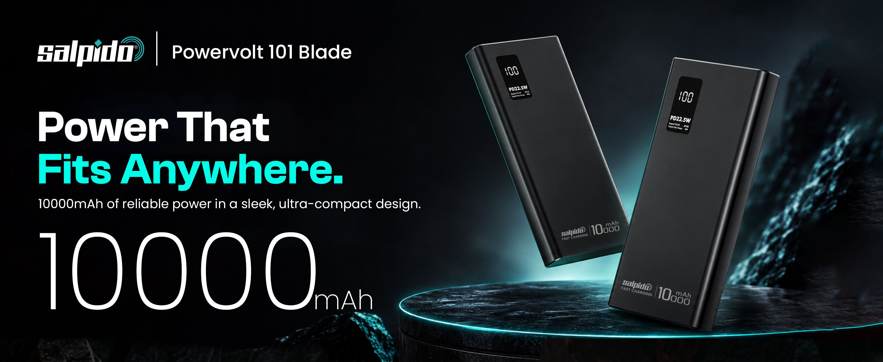 Salpido PowerVolt 101 Blade — 10000mAh Power Bank desktop A+ image 1