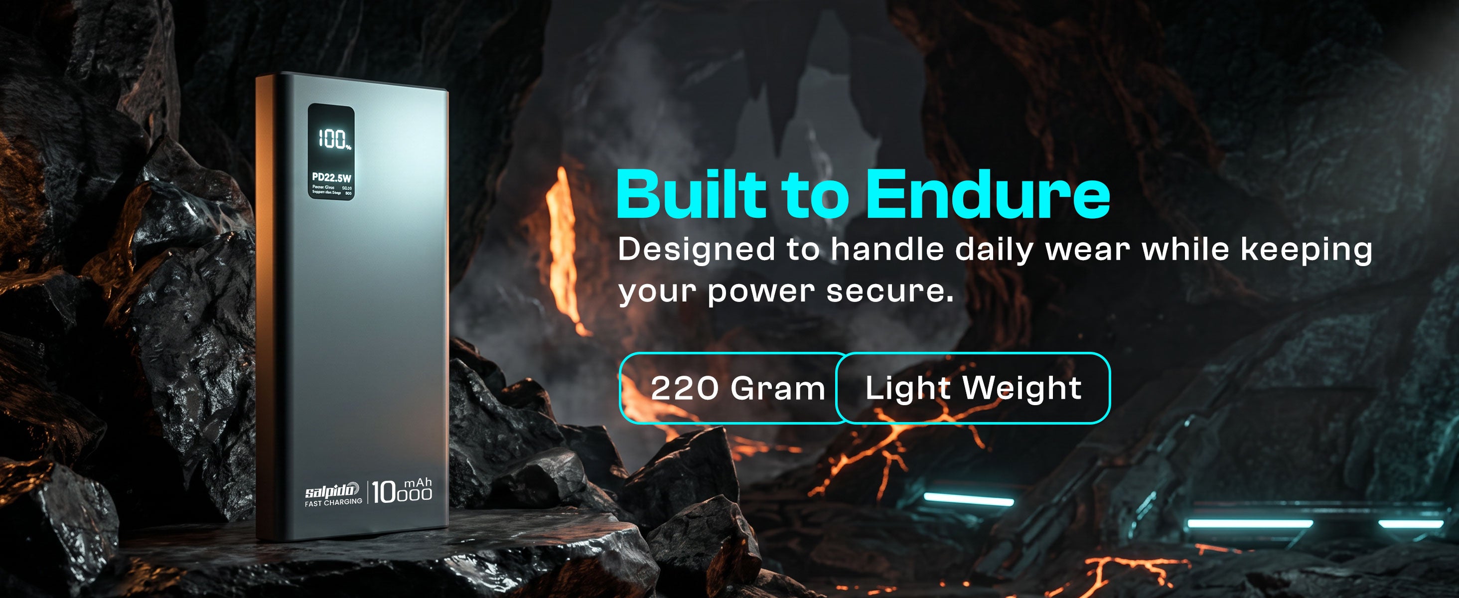 Salpido PowerVolt 101 Blade — 10000mAh Power Bank desktop A+ image 2