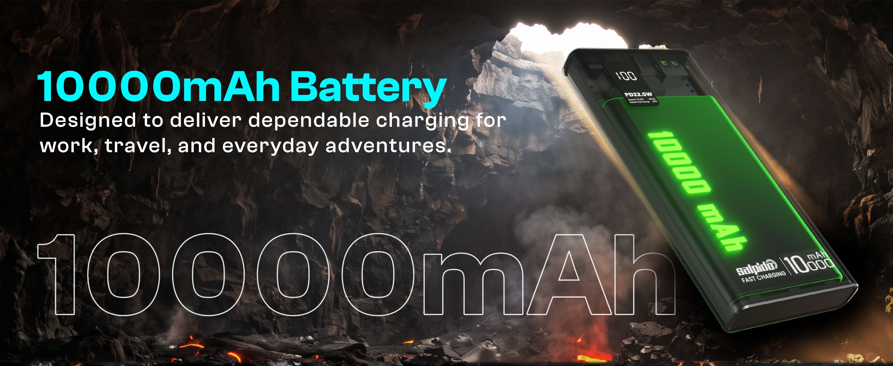 Salpido PowerVolt 101 Blade — 10000mAh Power Bank desktop A+ image 3