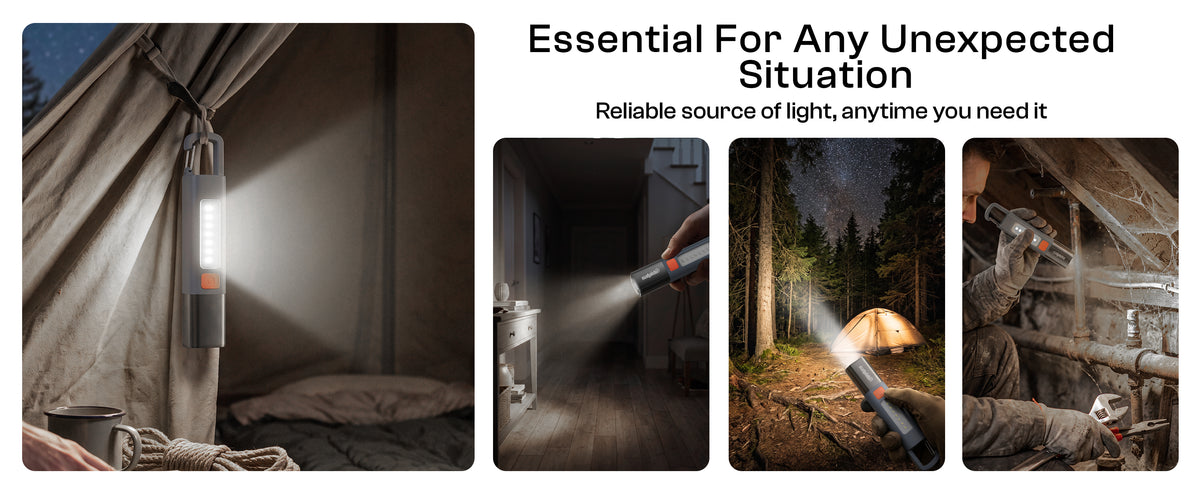 Salpido Vortex FL-03 Rechargeable Dual Light Flashlight – 3 Modes, Type-C desktop A+ image 8