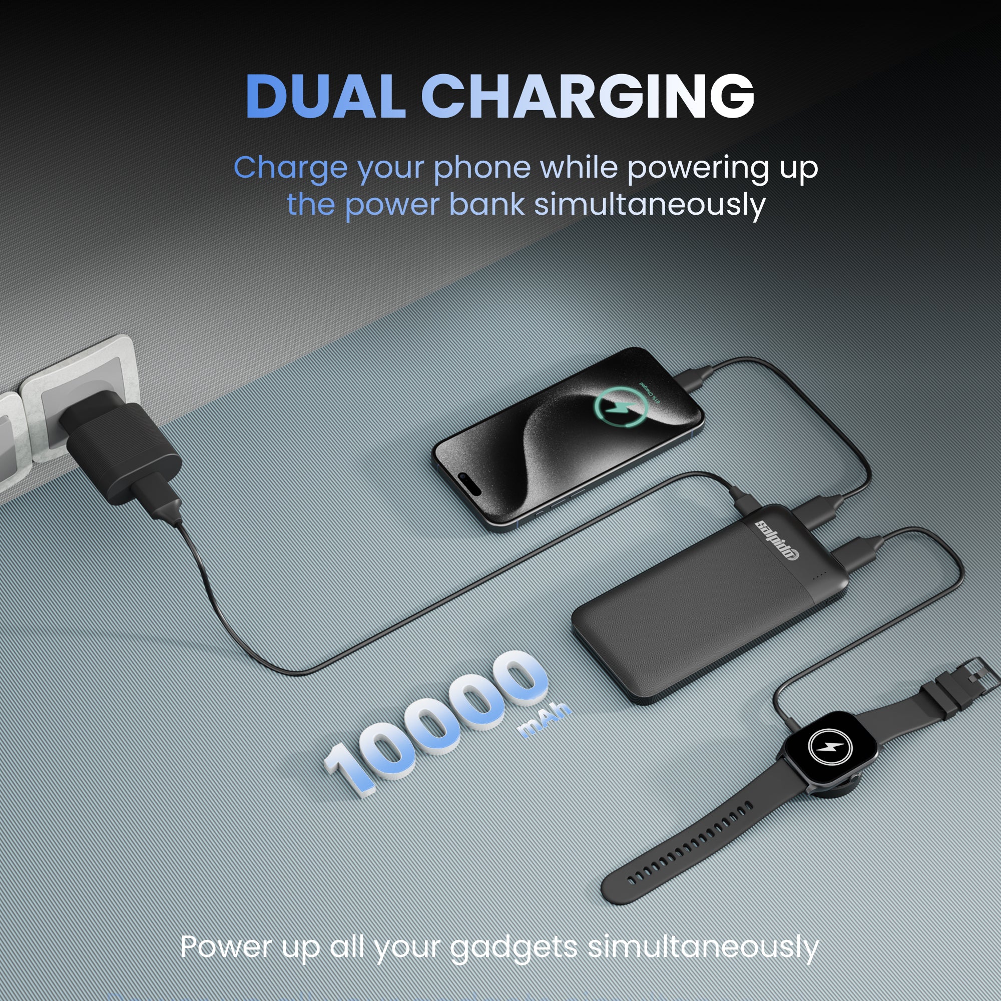 10000 mAh Power Bank Li-ion Polymer battery PN-951