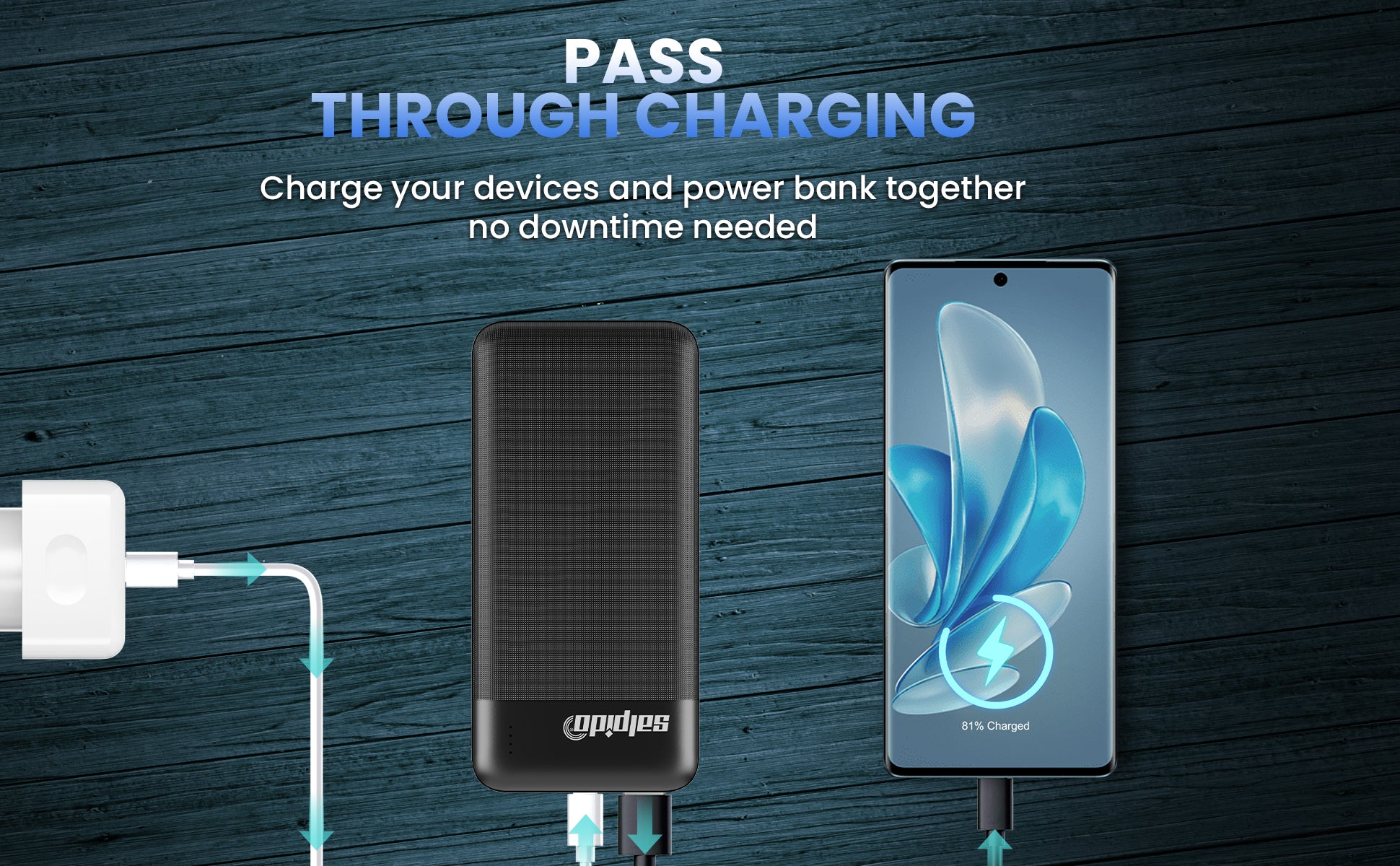 10000 mAh Power Bank Li-ion Polymer battery PN-951 desktop A+ image 4