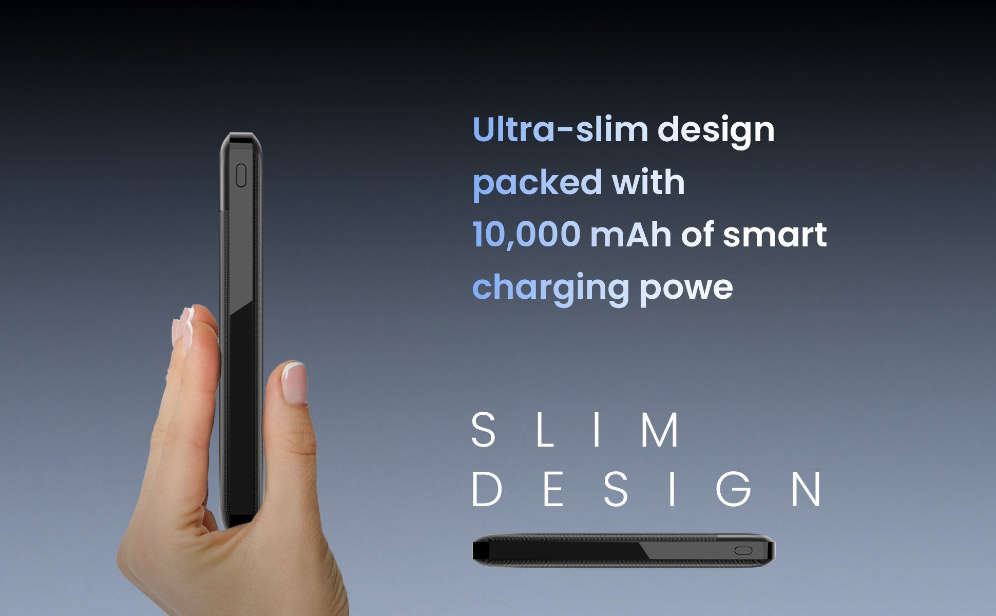 10000 mAh Power Bank Li-ion Polymer battery PN-951 desktop A+ image 1