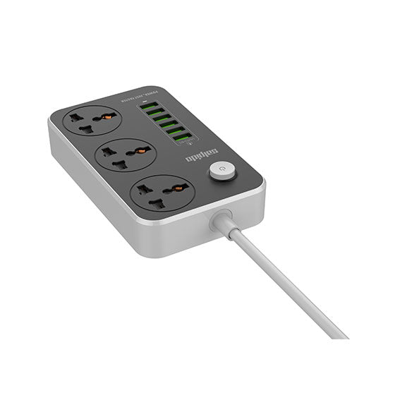Power Strip 3 Universal Socket with 6 USB Output | GD -WC08