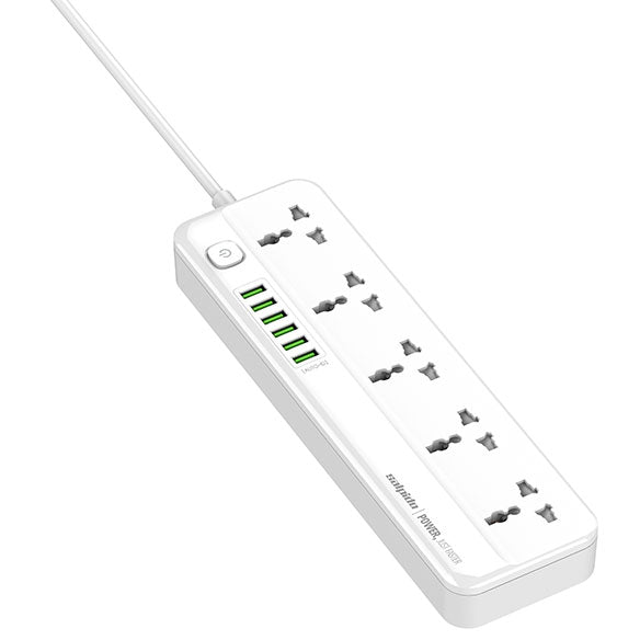 Power strip 5 universal socket with 6 USB output | GD -WC09